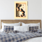 Spiraled Clay Wind Chimes still Life Canvas Afdruk (Insitu (Slaapkamer))