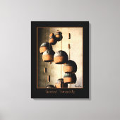 Spiraled Clay Wind Chimes still Life Canvas Afdruk (Voorkant)