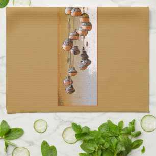 Spiraled Clay Wind Chimes still Life Theedoek