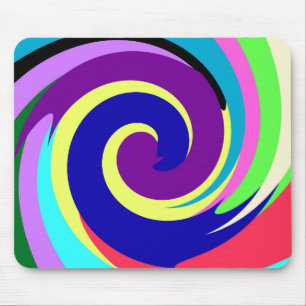 Spiralen kleur muismat