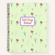 Spiralen notitieboek | Wildflowers & Bows in het g