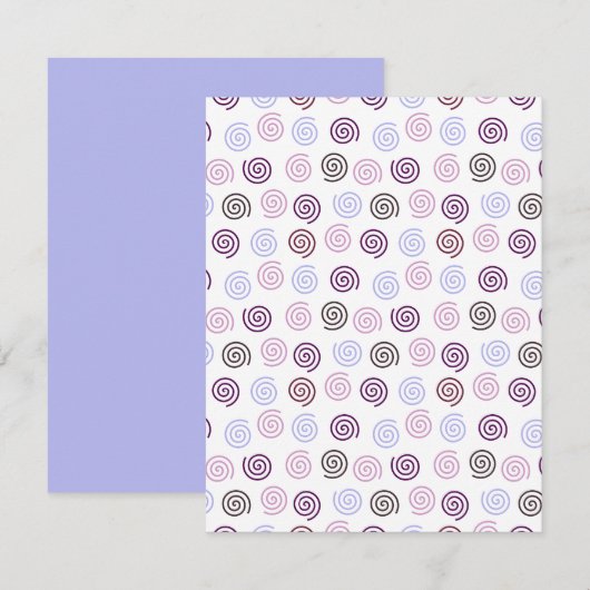 Spiralen Notitiekaartje (Voorkant / Achterkant)