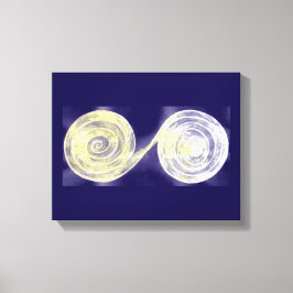 Spiralen Wit Canvas Print