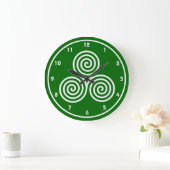 Spirales Celtes Conception Mur Horloge (Maison)