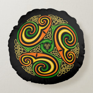 spirales celtiques autour coussin