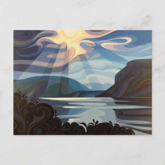 Spirales Esprits Lac Shuswap Carte Postale Canada (Devant)