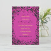 SPIRALES & ÉTOILES Bébé Naming Invitation (Debout devant)