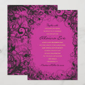 SPIRALES & ÉTOILES Bébé Naming Invitation (Devant / Derrière)