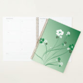 Spirales Florales Vertes et Fleurs Blanches (Devant avec enveloppe)
