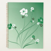 Spirales Florales Vertes et Fleurs Blanches (Devant)