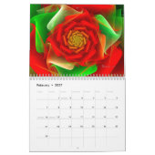 Spirales fractales par Wolfepaw Calendrier (Feb 2027)