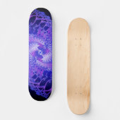 Spirales violettes et bleues : Skateboard (Recto)