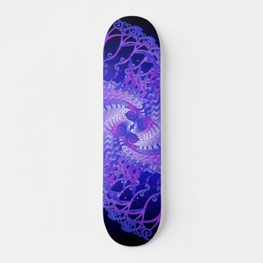 Spirales violettes et bleues : Skateboard (Devant)