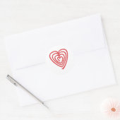 Spiralherz spiral heart ronde sticker (Envelop)