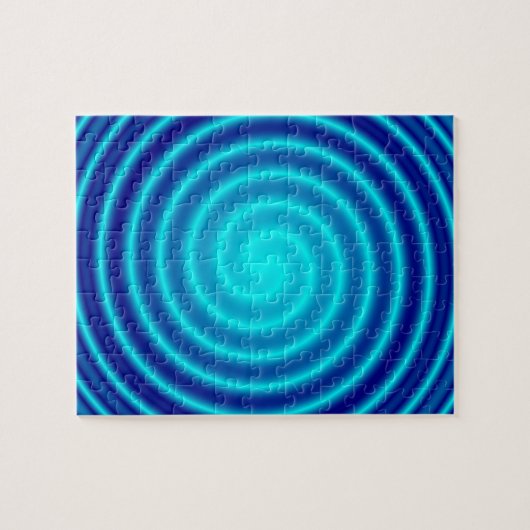 Spiraling Blue Vertigo Legpuzzel (Horizontaal)
