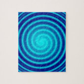 Spiraling Blue Vertigo Legpuzzel (Verticaal)
