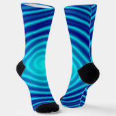 Spiraling Blue Vertigo Sokken (Gebogen)