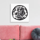 Spiraling Descent Canvas Afdruk (Insitu (Woonkamer))