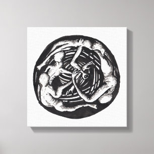 Spiraling Descent Canvas Afdruk
