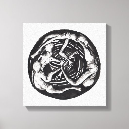 Spiraling Descent Canvas Afdruk (Voorkant)