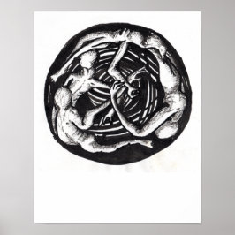 Spiraling Descent Poster