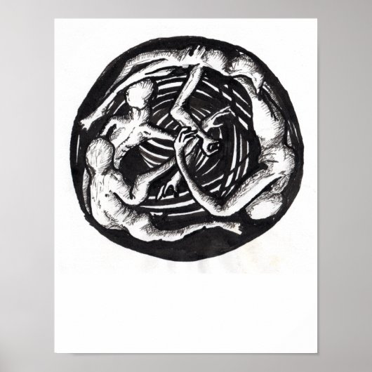 Spiraling Descent Poster (Voorkant)