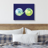 Spirals Canvas Print (Insitu (Slaapkamer))