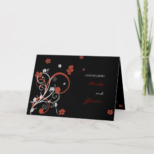 Spirals & Flowers Wedding Invitation Aankondiging2