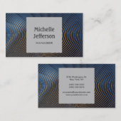 Spirals Pattern Grey Contemmodern Visitekaartje (Voorkant / Achterkant)