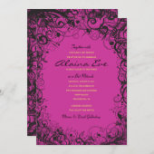 SPIRALS & STARS Bat Mitzvah Uitnodiging (Voorkant / Achterkant)