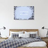 SPIRALS & STARS Joodse bruiloft Sign-In Board Canvas Afdruk (Insitu (Slaapkamer))