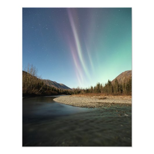 Spires Aurora Foto Afdruk (Voorkant)