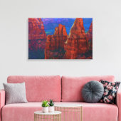 Spires bij Colorado National Monument. Canvas Afdruk (Insitu (Woonkamer))