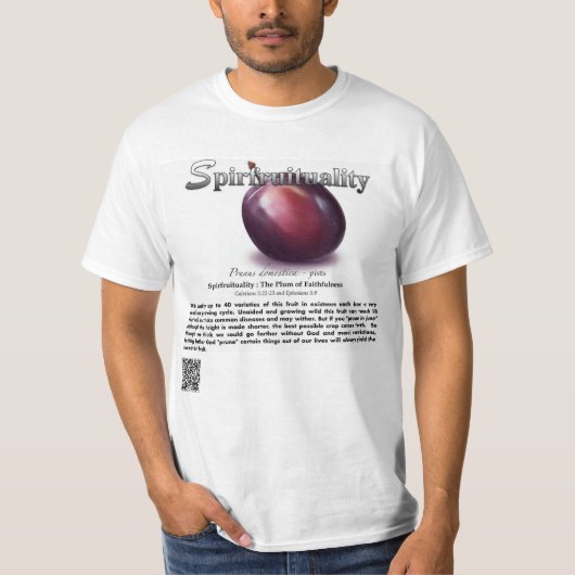 Spirfruituality : The Plum of Faithfulness T-Shirt (Devant)