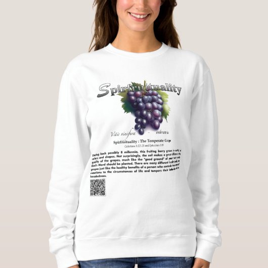 Spirfruituality : The Temperate Grape T-Shirt (Voorkant)