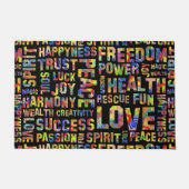 Spirit Affirmations of life - Flower Power Deurmat (Voorkant)