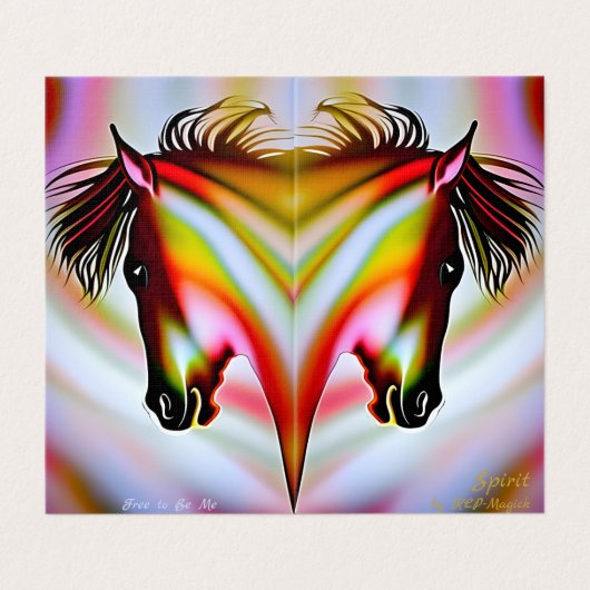 Spirit - AI Imaginaire Art Imprimer Cheval (Outside Unfolded)