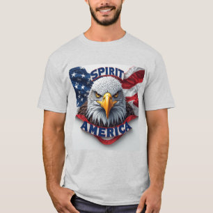 Spirit America Amerikaanse Vlag Patriottisch T-shirt