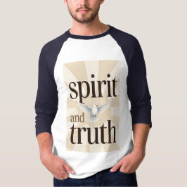 Spirit and Truth Christian Men's Baseball Tee T-shirt