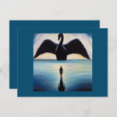 Spirit Animal Black Swan 1 Briefkaart (Voorkant / Achterkant)