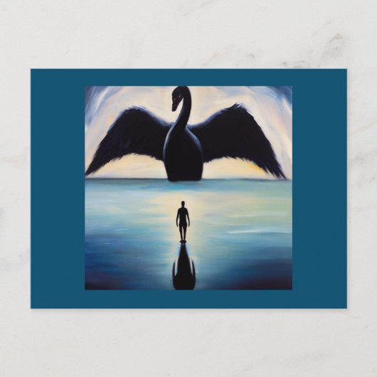 Spirit Animal Black Swan 1 Briefkaart (Voorkant)