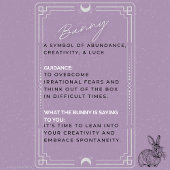 Spirit Animal Bunny Blue Glass Board Snijplank