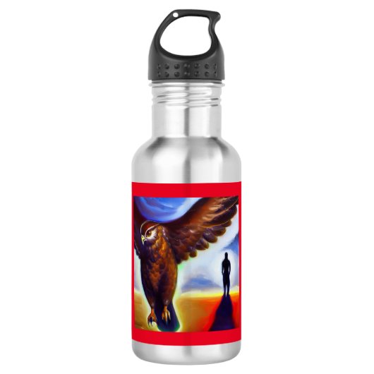 Spirit Animal Hawk 3 Waterfles (Voorkant)