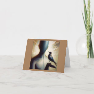 Spirit Animal Mockingbird 2 Gevouwen Wenskaart Kaart