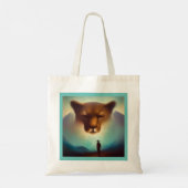 Spirit Animal Mountain Lion 3 Tote Bag (Achterkant)