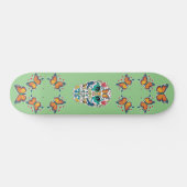 Spirit Animal Sugar Skull et Papillon Skateboard (Horz)