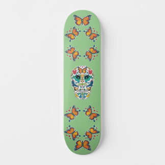 Spirit Animal Sugar Skull et Papillon Skateboard