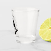 Spirit Board Black & White Halloween Favor Shot Glas (Rechts)