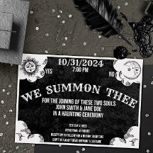 Spirit Board Gothic Halloween Wedding of Shower