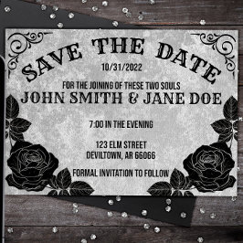 Spirit Board Gothic Halloween Wedding of Shower Sa Save The Date